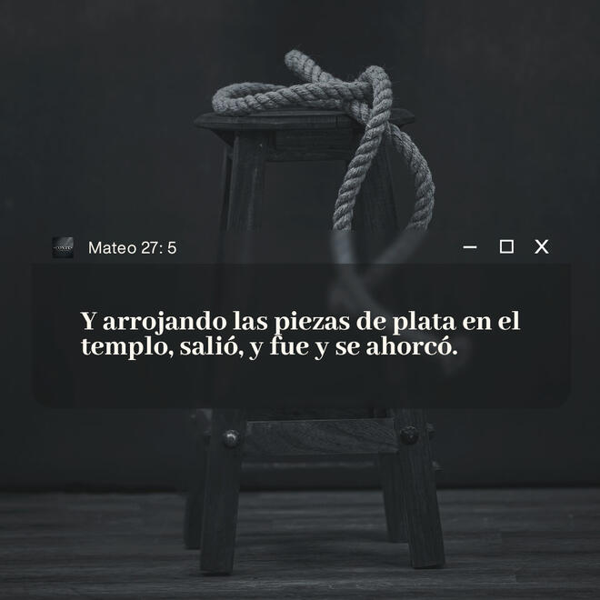 Mateo 27:5
