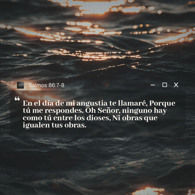 Salmos 86:7-8