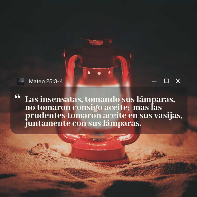 Mateo 25:3-4
